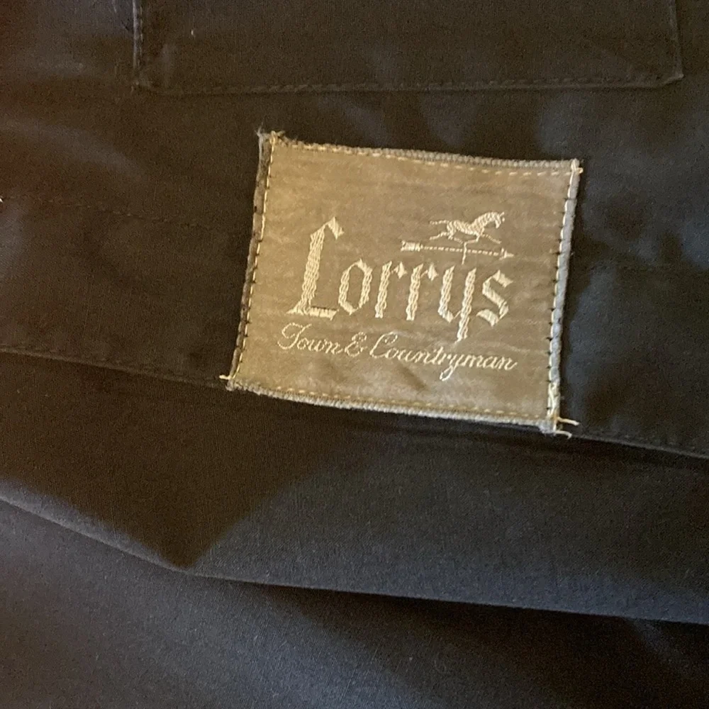 Vtg London Fog mens caliber cloth trench coat 40R black classic - Picture 7 of 14